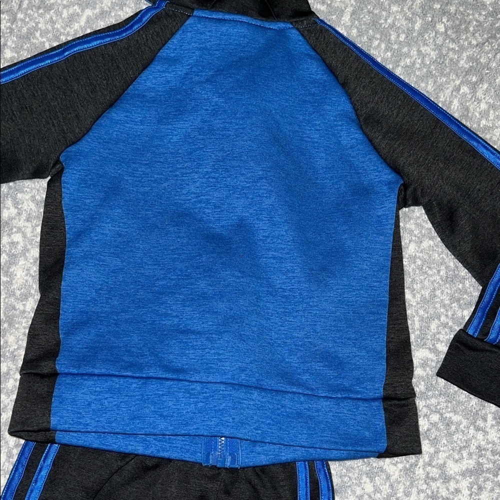 Adidas Black and Blue Hoodie Set - Picture 7 of 8